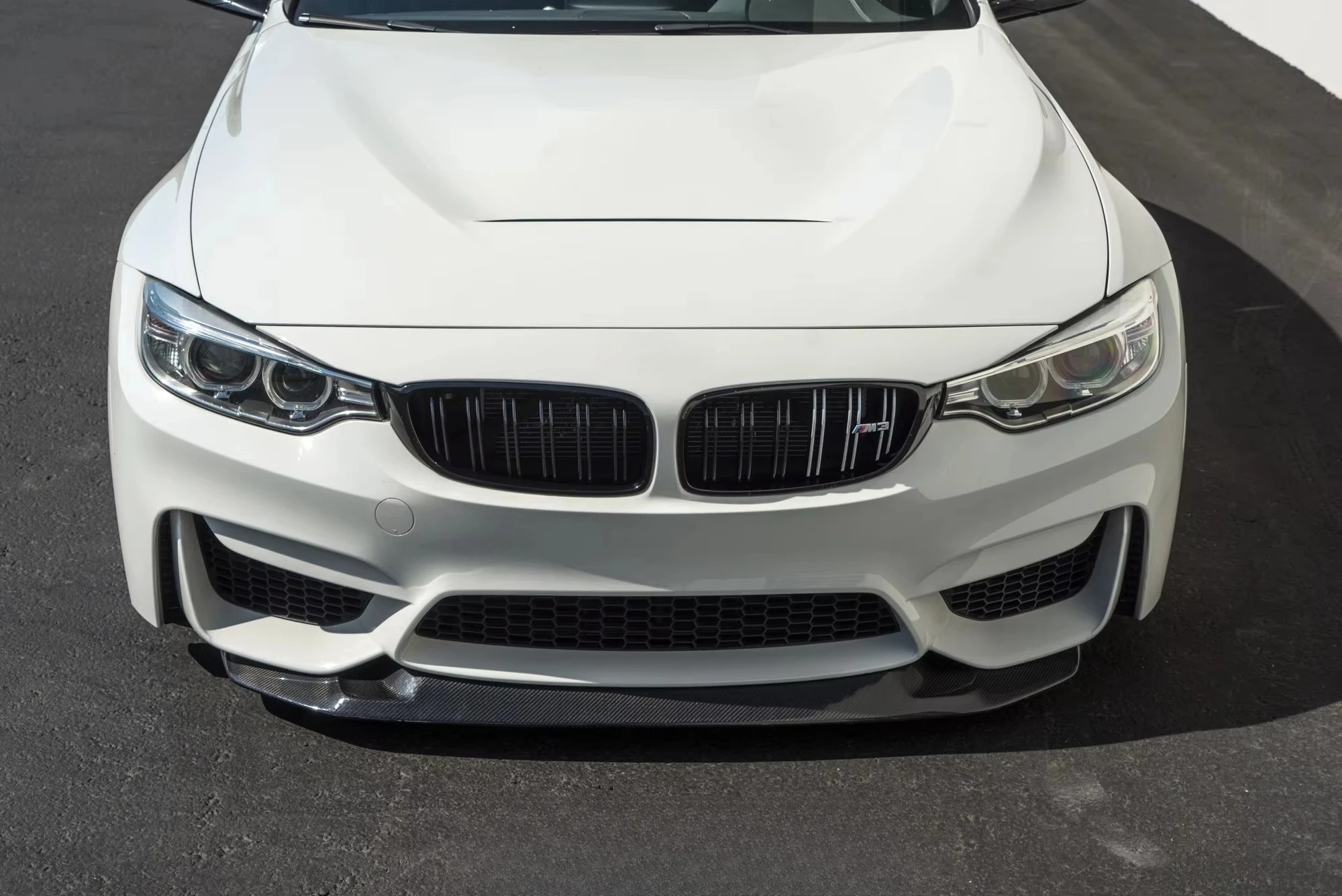 GTS Type 2PCS Carbon Front Bumper Lip for  F80 F82 F83 M3 M4 2014-2019 Car Accessories
